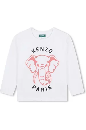 Kenzo Dětské bavlněné tričko s dlouhým rukávem barva, K60706