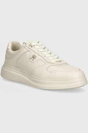 Tommy Hilfiger Kožené sneakers boty LUX POINTY COURT SNEAKER barva, FW0FW07991