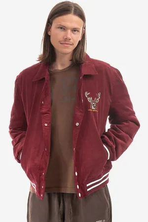 Guess Bomber bunda x Simon Corduroy zelená barva, přechodná, M2BL07.WEUW0-F82E