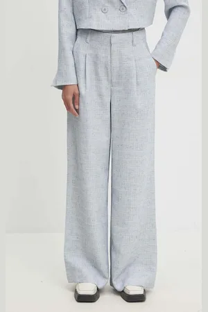 Gestuz Kalhoty dámské, barva, široké, high waist, 10909202