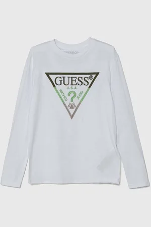 Guess Dětská bavlněná košile s dlouhým rukávem barva, s aplikací, L4YI07 K8HM4