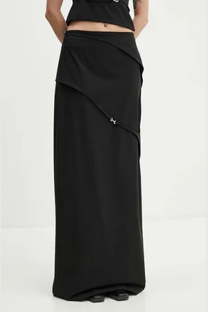 HELIOT EMIL Sukně barva, maxi, áčková, W.12.039.BLK01