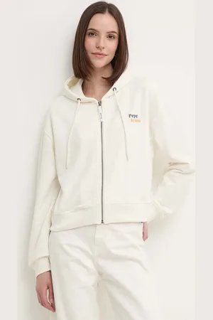 Pepe Jeans Mikina EDNA dámská, barva, s kapucí, s potiskem, PL581445