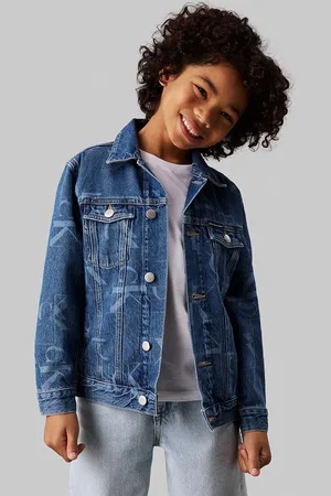 Calvin Klein Dětská riflová bunda IB0IB02167