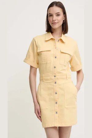 Pepe Jeans Džínové šaty JILL barva, mini, PL953577