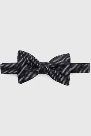 HUGO BOSS Hedvábný motýlek černá barva, 50520673