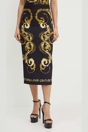 VERSACE Sukně barva, midi, pouzdrová, 77HAE8P6 NS559