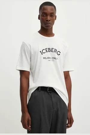 Iceberg Bavlněné tričko barva, s potiskem
