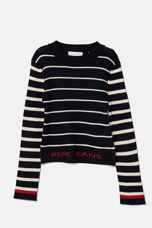 Pepe Jeans Dětský svetr WINFREY tmavomodrá barva, lehký, PG701093