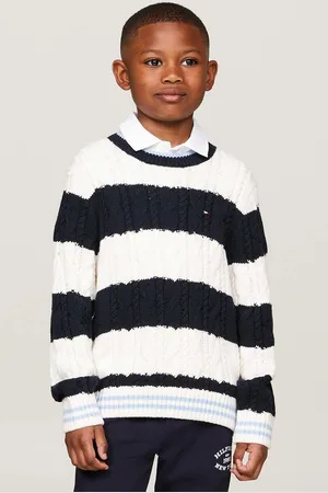 Tommy Hilfiger Dětský svetr tmavomodrá barva, KB0KB09075