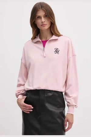 Tommy Hilfiger Bavlněná mikina dámská, barva, s aplikací, WW0WW43337