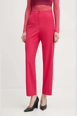 Patrizia Pepe Kalhoty dámské, barva, jednoduché, high waist, 8P0621 A454