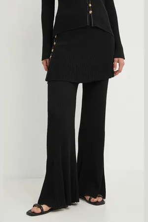 By Malene Birger Kalhoty BOLONE dámské, barva, zvony, high waist, Q72089005