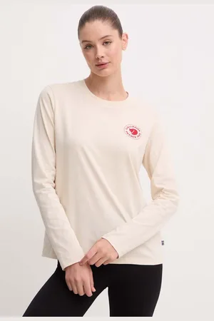 Fjällräven Bavlněné tričko s dlouhým rukávem 1960 Logo barva, F86989