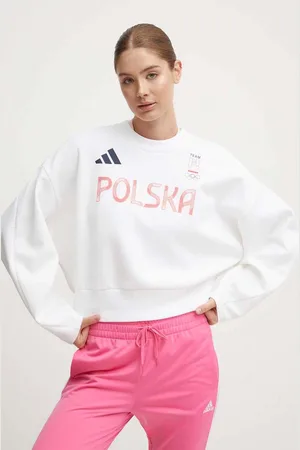 adidas Tepláková mikina Poland barva, s potiskem, JF6707