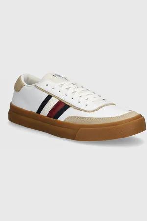 Tommy Hilfiger Kožené sneakers boty TH CUPSET 1A2 LTH MIX barva, FM0FM05118