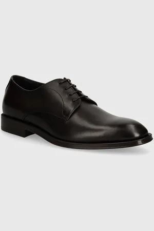 HUGO BOSS Kožené polobotky Derrek pánské, barva, 50522941