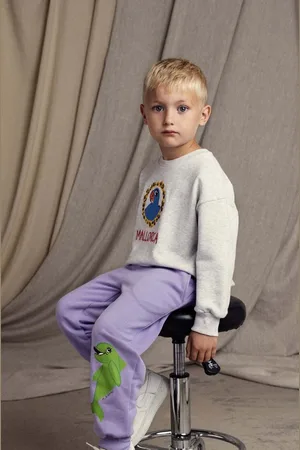 Mini Rodini Dětská bavlněná mikina Parrot barva, s potiskem