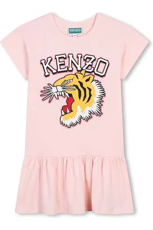 Kenzo Dětské bavlněné šaty barva, mini, K60682