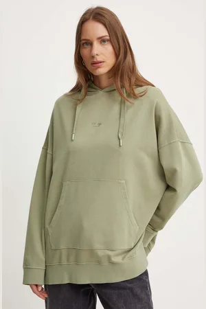 Pepe Jeans Mikina EVELINA dámská, barva, s kapucí, hladká, PL581447