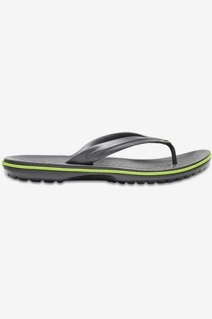 Crocs Žabky Flip dámské, barva, na plochém podpatku, 11033.GRAPHITE.VOLT-GRAPH