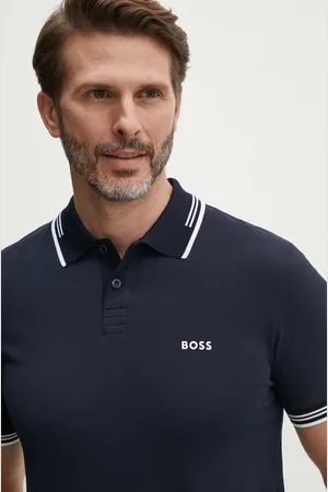 HUGO BOSS Polo tričko barva, s potiskem, 50506193