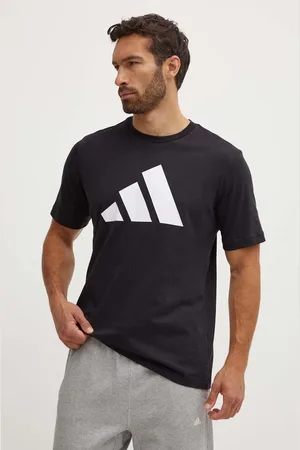 adidas Bavlněné tričko barva, s potiskem, IY8583