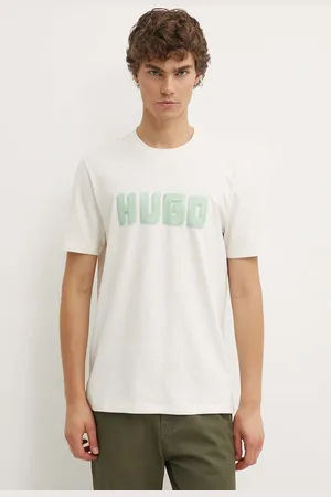 HUGO BOSS Bavlněné tričko barva, s potiskem, 50516624