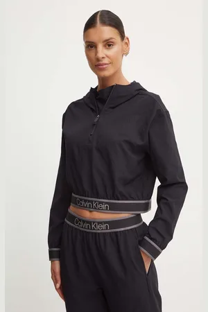 Calvin Klein Tréninková mikina barva, s kapucí, s potiskem, 00GWF4J403