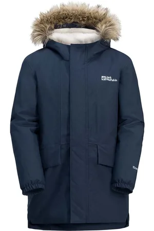 Jack Wolfskin Kojenecká bunda tmavomodrá barva, 1610091