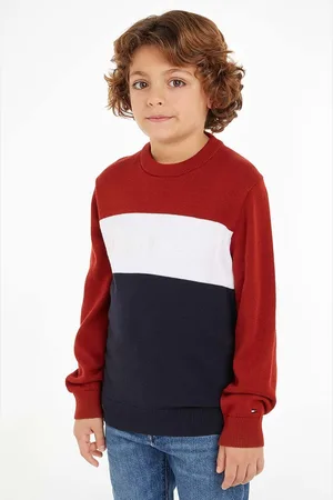 Tommy Hilfiger Dětský bavlněný svetr barva, KB0KB09150