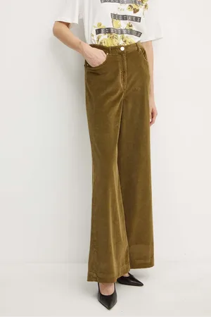 Pinko Manšestrové kalhoty barva, high waist, 103862 A20R