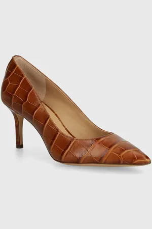 Ralph Lauren Kožené lodičky Lanette barva, 802942578001