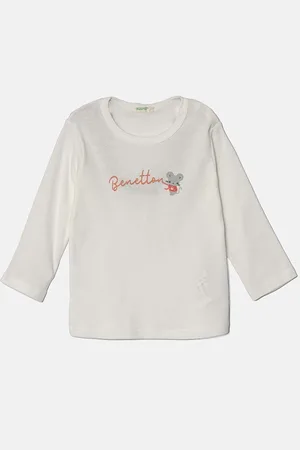 Benetton Dětské bavlněné tričko s dlouhým rukávem barva, 3I9WA1057