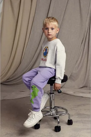 Mini Rodini Dětské bavlněné tepláky Dolphin barva, s aplikací