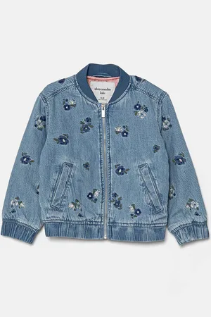 Abercrombie & Fitch Dětská riflová bunda barva, KI244-4015