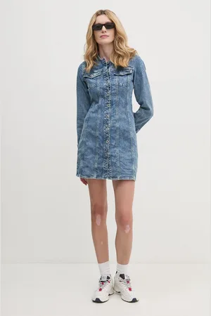 Pepe Jeans Džínové šaty ELLA barva, mini, PL953549