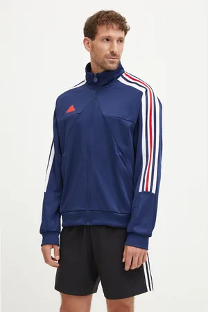 adidas Mikina Tiro pánská, tmavomodrá barva, s aplikací, IY2068