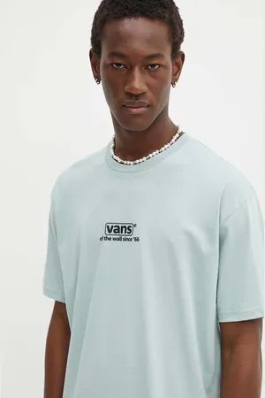 Vans Bavlněné tričko barva, s potiskem, VN000HFFM8I1