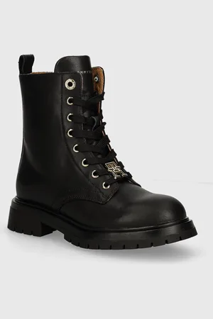 Tommy Hilfiger Dětské kožené boty barva, T3A5-33568