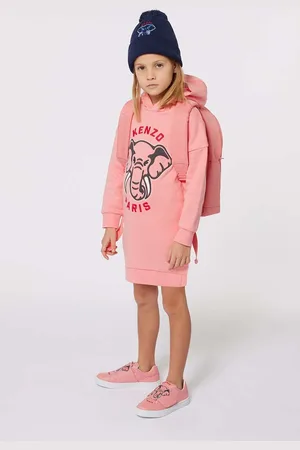 Kenzo Dětské bavlněné šaty barva, mini, K60660