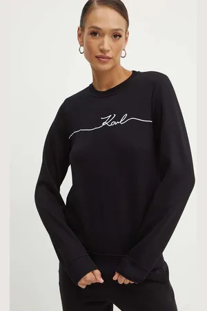 Karl Lagerfeld Mikina dámská, barva, s aplikací, 245W1806