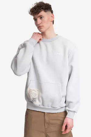 Karl Kani Bavlněná mikina Chest Signature Destroyed pánská, barva, s aplikací, 6029144-GRAY