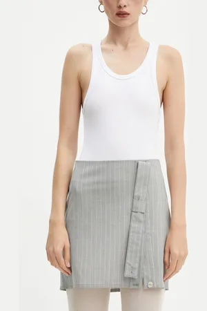 Moschino Sukně s příměsí vlny barva, mini, A0105 8725