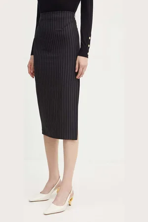 Patrizia Pepe Sukně barva, midi, pouzdrová, 8G0411 A457
