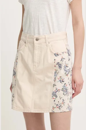 Pepe Jeans Džínová sukně MINI SKIRT HW PAISLEY barva, mini, áčková, PL901135