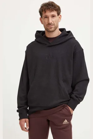 adidas Mikina pánská, barva, s kapucí, hladká, IV5212