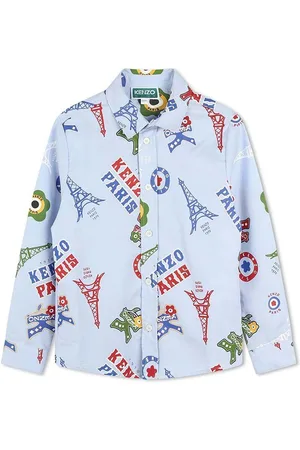 Kenzo Dětská bavlněná košile barva, K60806