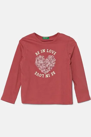 Benetton Dětské tričko barva, 3I1XG10FG