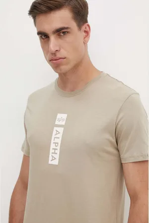 Alpha Industries Bavlněné tričko barva, s potiskem, 146509